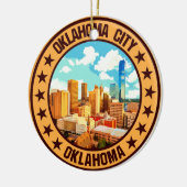 Oklahoma City Keramisch Ornament (Links)