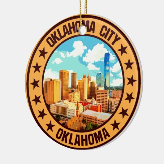 Oklahoma City Keramisch Ornament (Links)