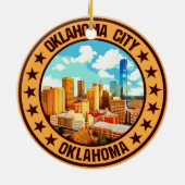 Oklahoma City Keramisch Ornament (Achterkant)