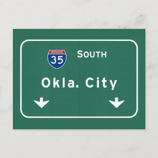 Oklahoma City ok Interstate Highway Freeway : Briefkaart