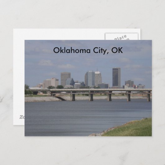 Oklahoma City, oké Briefkaart (Voorkant / Achterkant)