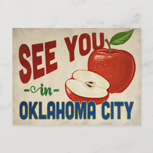 Oklahoma City Oklahoma Apple - Vintage Travel Briefkaart