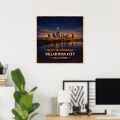 Oklahoma City Oklahoma Eeuwfeest Poster (Thuiskantoor)