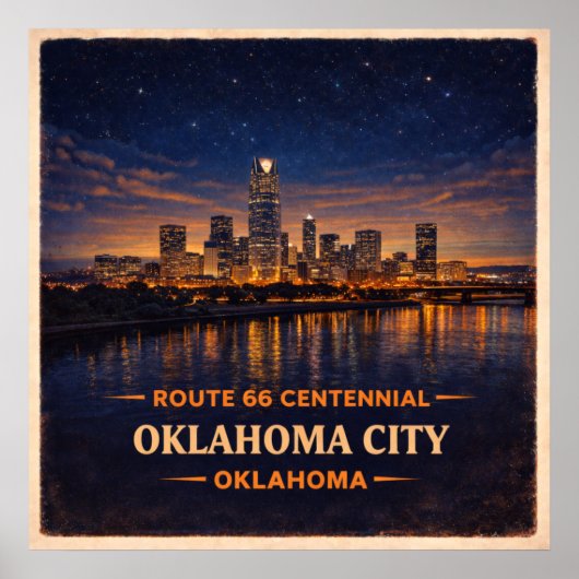 Oklahoma City Oklahoma Eeuwfeest Poster (Voorkant)
