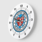 Oklahoma City (Oklahoma) flag Large Clock Grote Klok (Hoek)