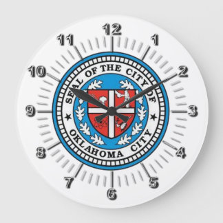 Oklahoma City (Oklahoma) flag Large Clock Grote Klok