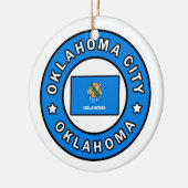 Oklahoma City Oklahoma Keramisch Ornament (Links)
