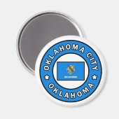 Oklahoma City Oklahoma Magneet (Voorkant / Achterkant)