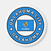 Oklahoma City Oklahoma Magneet (Voorkant)