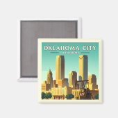  Oklahoma City Oklahoma Magneet (Voorkant / Achterkant)