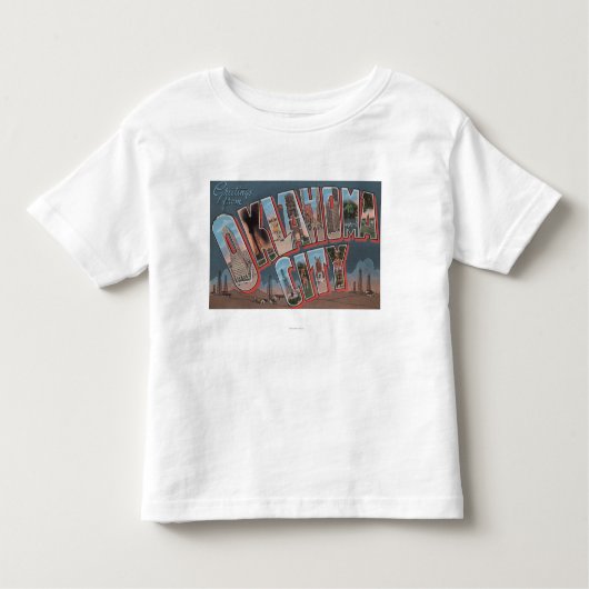 Oklahoma City, Oklahoma (Olievelden) Kinder Shirts (Voorkant)
