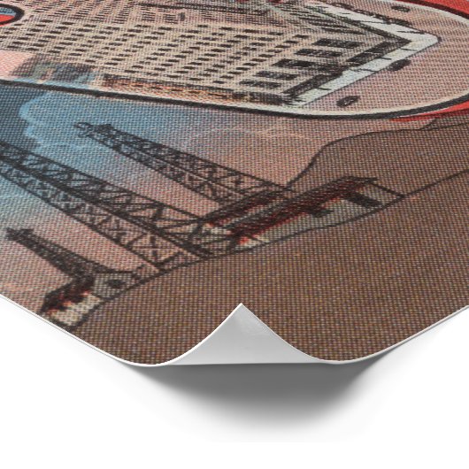 Oklahoma City, Oklahoma (Olievelden) Poster (Hoek)