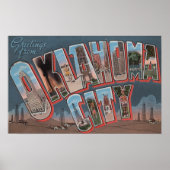 Oklahoma City, Oklahoma (Olievelden) Poster (Voorkant)