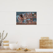 Oklahoma City, Oklahoma (Olievelden) Poster (Keuken)