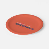 Oklahoma City, Oklahoma Paper Borden Papieren Bordje (Gekanteld)