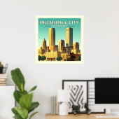  Oklahoma City Oklahoma Poster (Thuiskantoor)