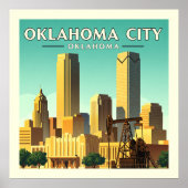  Oklahoma City Oklahoma Poster (Voorkant)
