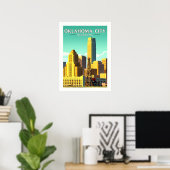 Oklahoma City Oklahoma Poster (Thuiskantoor)