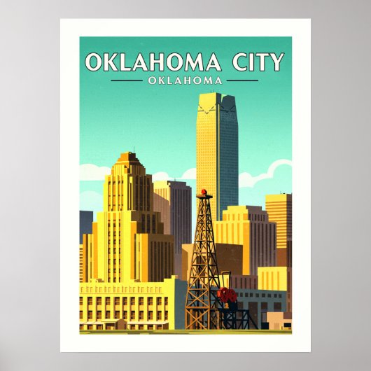  Oklahoma City Oklahoma Poster (Voorkant)