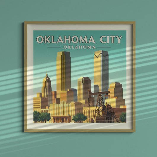  Oklahoma City Oklahoma Poster