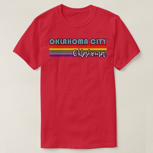 Oklahoma City Oklahoma Pride Oklahoma City LGBT T-shirt (Design voorkant)