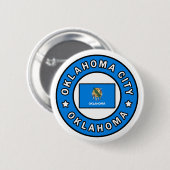 Oklahoma City Oklahoma Ronde Button 5,7 Cm (Voorkant /achterkant)
