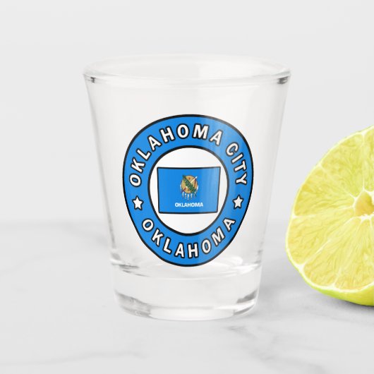 Oklahoma City Oklahoma Shot Glas (Voorkant)