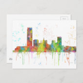OKLAHOMA CITY, OKLAHOMA SKYLINE BRIEFKAART (Voorkant / Achterkant)