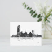 OKLAHOMA CITY, OKLAHOMA SKYLINE BRIEFKAART (Staand voorkant)