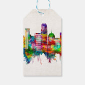 Oklahoma City Oklahoma Skyline Cadeaulabel (Achterkant)