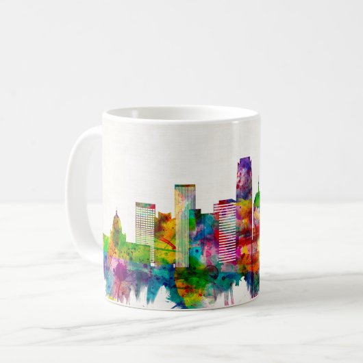 Oklahoma City Oklahoma Skyline Koffiemok (Voorkant links)