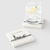 OKLAHOMA CITY, OKLAHOMA SKYLINE STENEN ONDERZETTER (Zijkant)