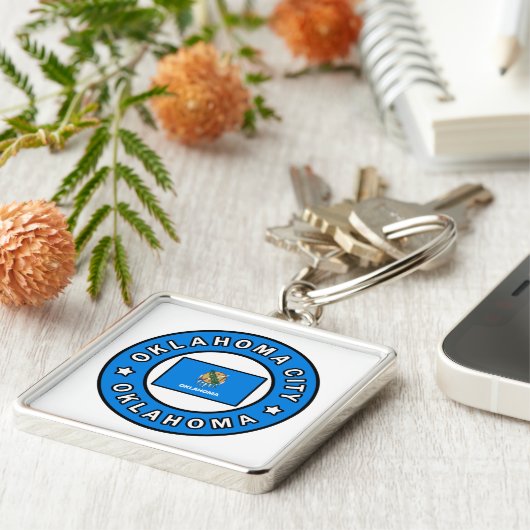 Oklahoma City Oklahoma Sleutelhanger (Zijkant)
