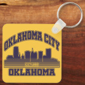 Oklahoma City, Oklahoma Sleutelhanger (Achterkant)