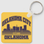 Oklahoma City, Oklahoma Sleutelhanger (Achterkant)