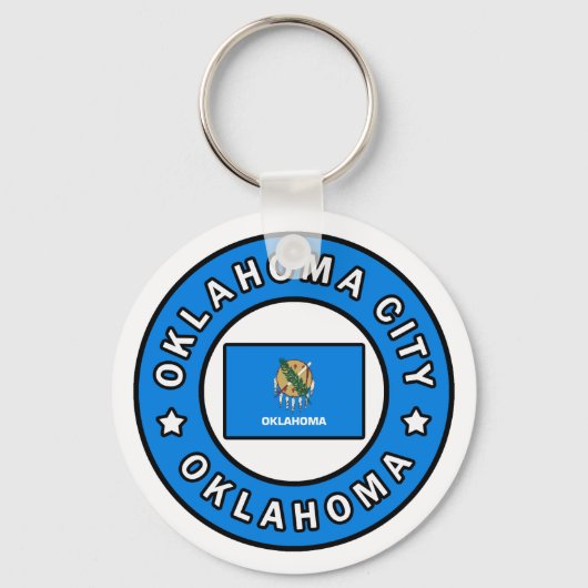 Oklahoma City Oklahoma Sleutelhanger (Voorkant)