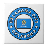 Oklahoma City Oklahoma Tegeltje (Voorkant)