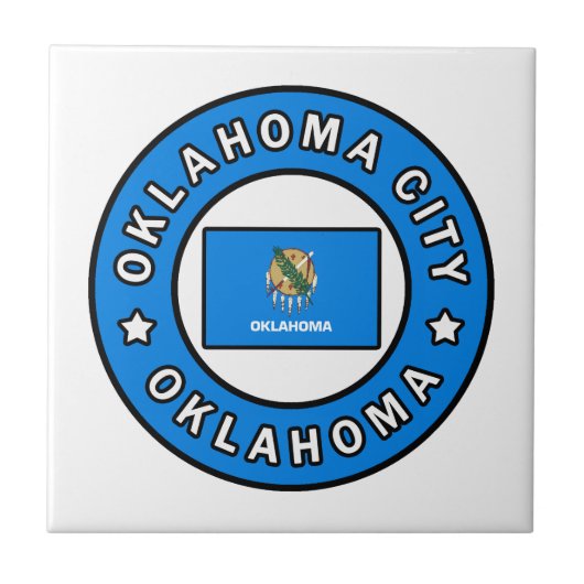 Oklahoma City Oklahoma Tegeltje (Voorkant)