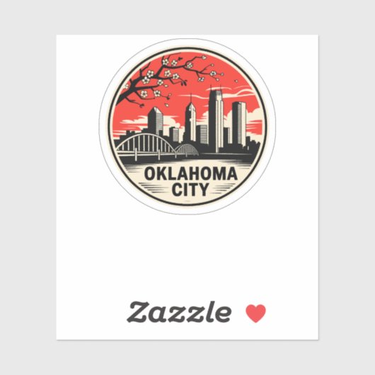 Oklahoma City Oklahoma Verenigde Staten Sticker (Vel)