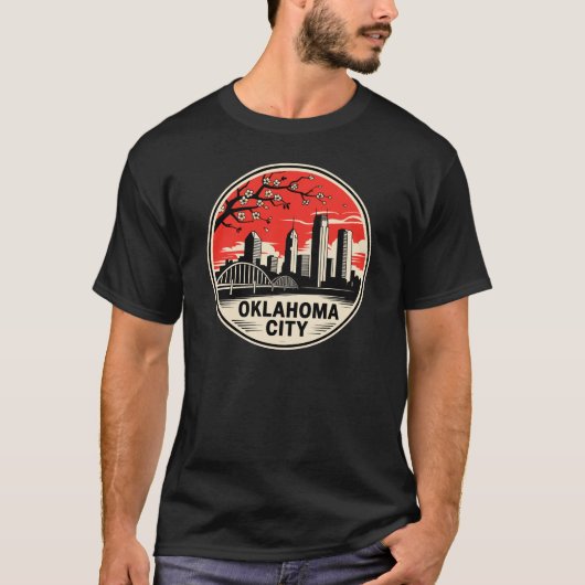 Oklahoma City Oklahoma Verenigde Staten T-shirt (Voorkant)