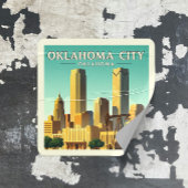  Oklahoma City Oklahoma Vierkante Sticker