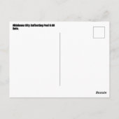 Oklahoma City Reflecterende Pool Gate 9:03 Briefkaart (Achterkant)