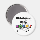 Oklahoma City Rocks Magneet (Voorkant / Achterkant)