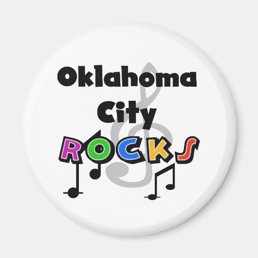 Oklahoma City Rocks Magneet (Voorkant)