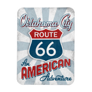 Oklahoma City Route 66  Amerika Oklahoma Magneet