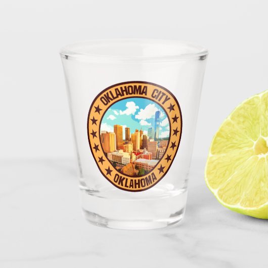 Oklahoma City Shot Glas (Voorkant)