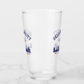Oklahoma City Skyline Beer Glass with U.S. Flag  Glas (Links)