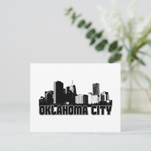 Oklahoma City Skyline Briefkaart (Staand voorkant)