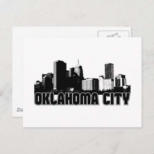 Oklahoma City Skyline Briefkaart (Voorkant / Achterkant)