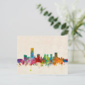 Oklahoma City Skyline Cityscape Briefkaart (Staand voorkant)